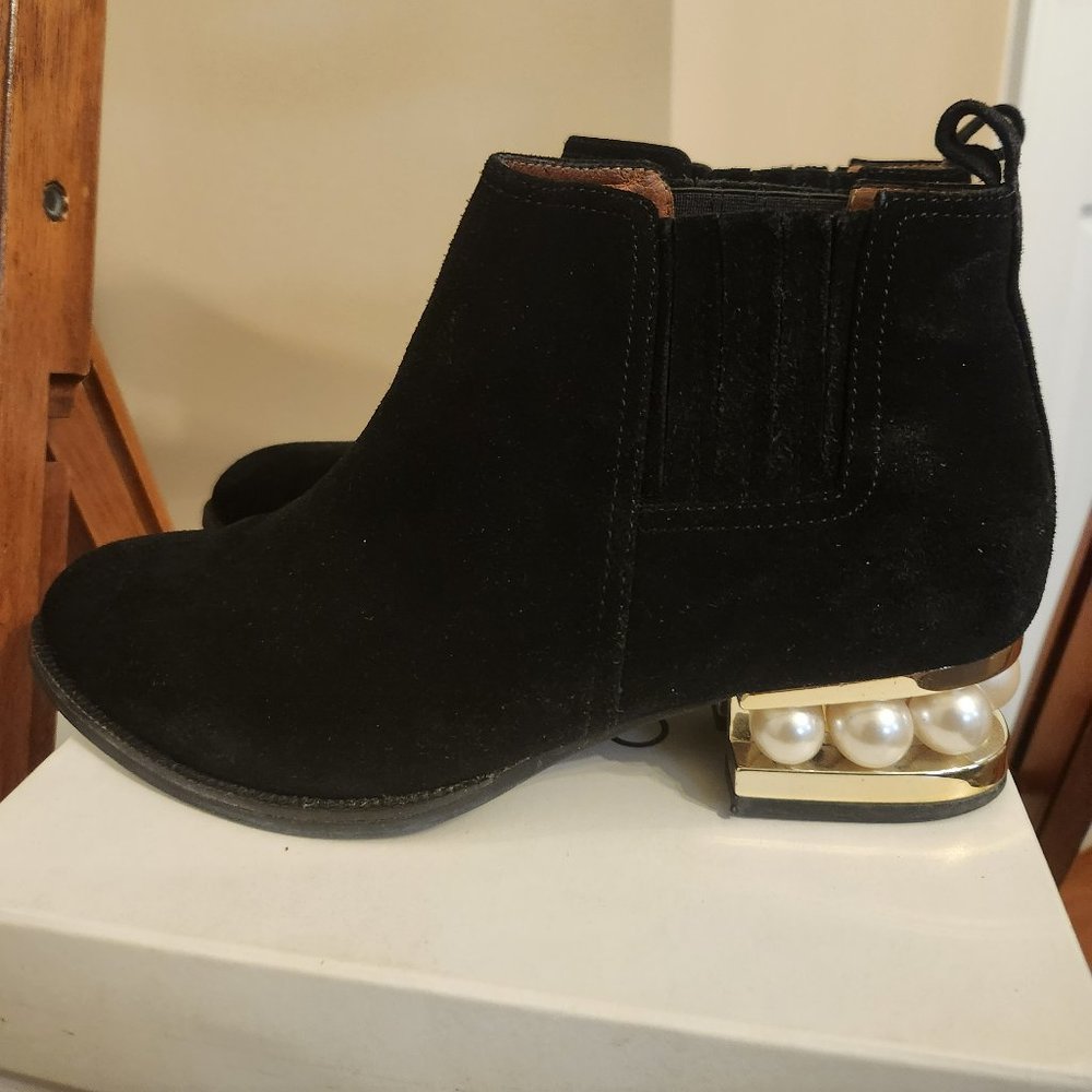 Jeffrey Campbell Metcalf Pearl Heel Booties